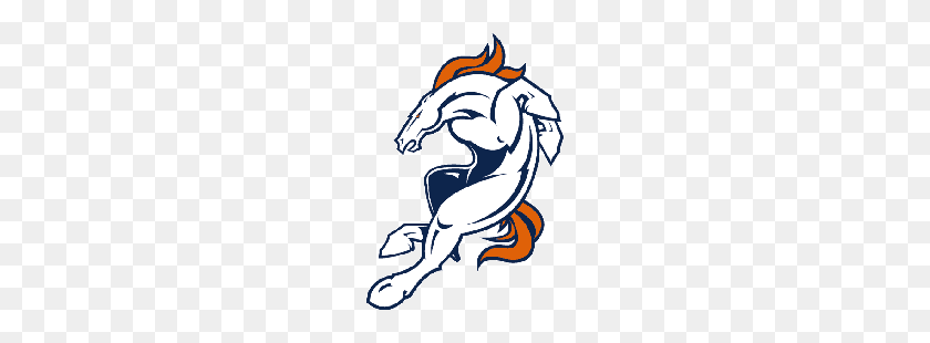250x250 Etiqueta De Denver Broncos Logotipo Alternativo Logotipo De Deportes De La Historia - Denver Broncos Logotipo Png