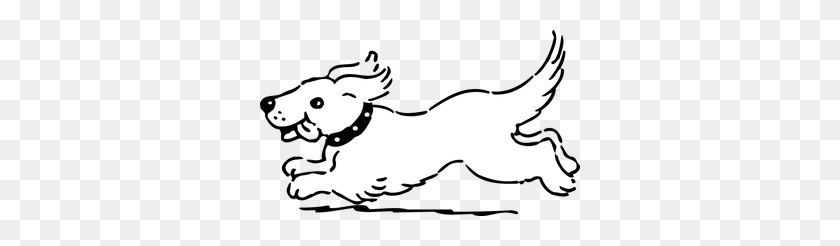 320x186 Тег Для Мультяшной Собаки Черно-Белая Потная Мультяшная Корова Задыхается - Прижаться Клипарт