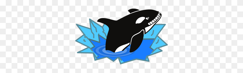 320x195 Tag For Cute Whale Clipart De Dibujos Animados De Un Lindo Chorro Azul - Cute Narwhal Clipart