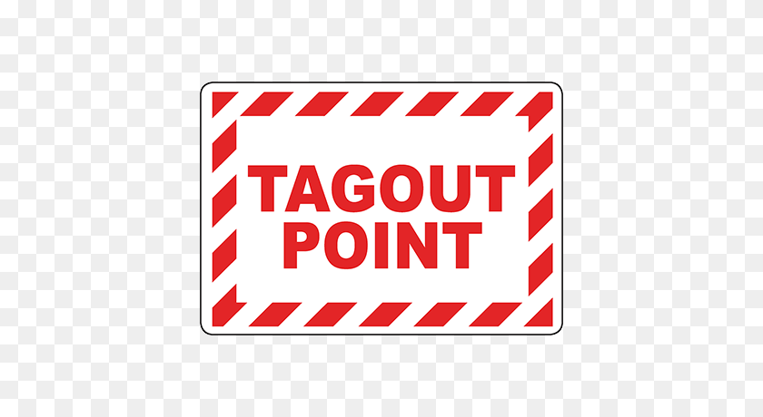 400x400 Tagout Point Sign Graphic Products - Lockout Tagout Clipart