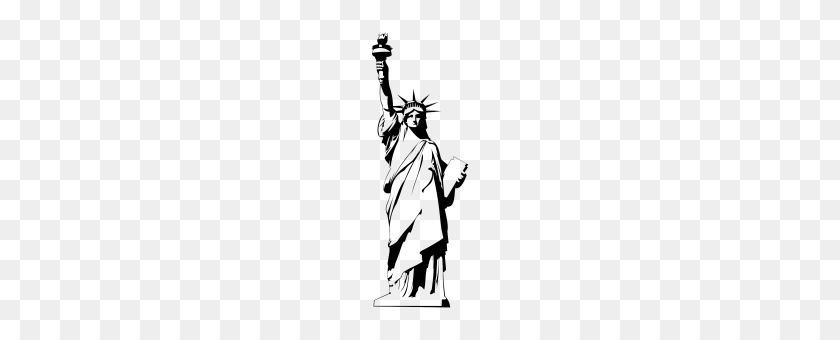 280x280 Etiquetas - Estatua De La Libertad Clipart En Blanco Y Negro