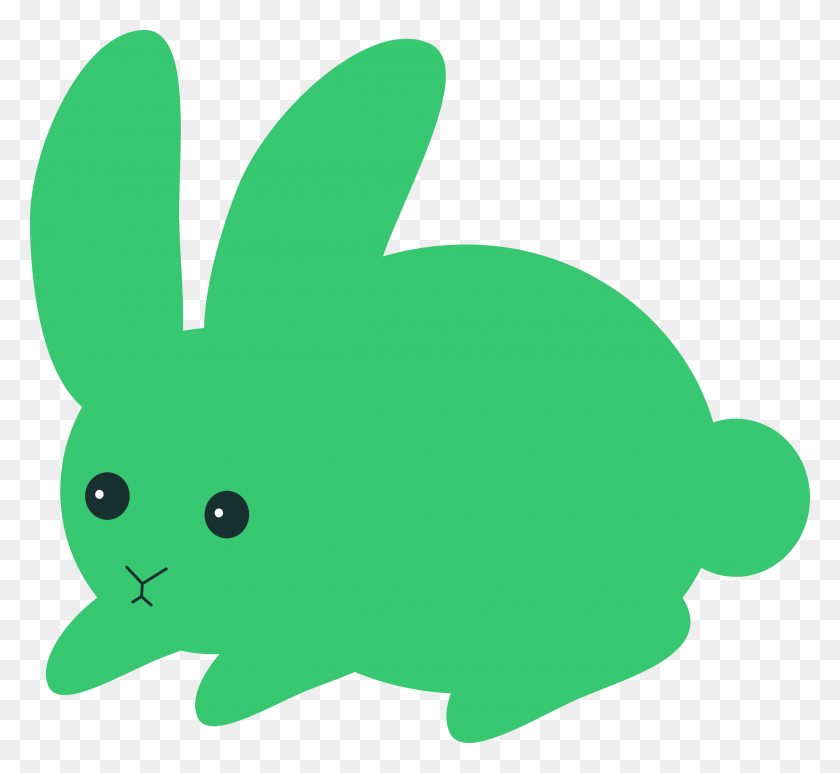 2400x2194 Tail Clipart Green - Bunny Tail Clipart