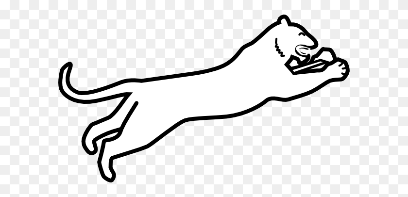 600x346 Tail Clipart Panther - Puma Clipart