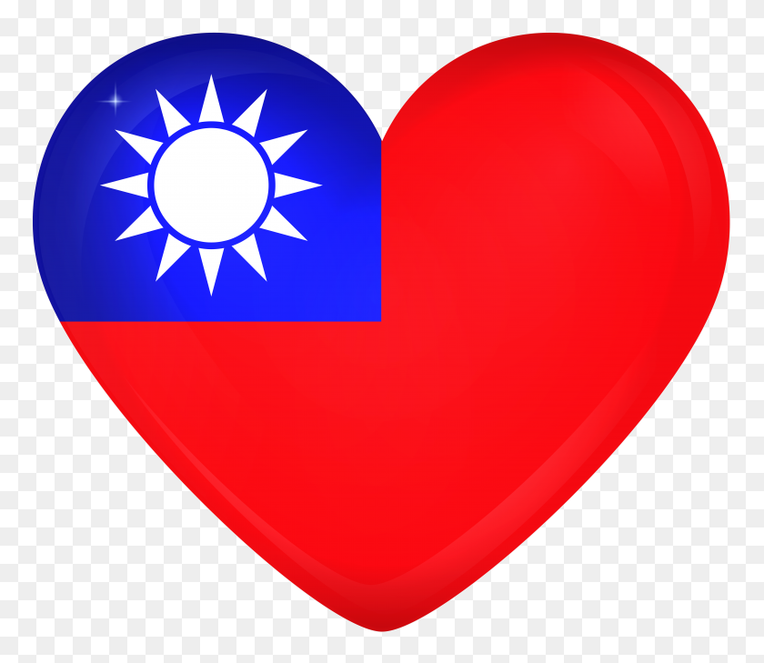 6000x5152 Taiwan Large Heart - Taiwan PNG