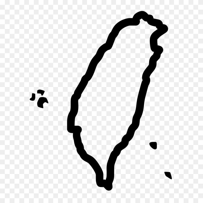 1600x1600 Значок Карты Тайваня - Тайвань Png