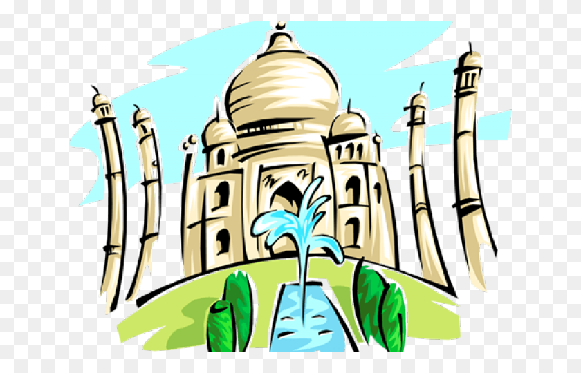 640x480 Taj Mahal Clipart Somnath Temple - Plaza Clipart