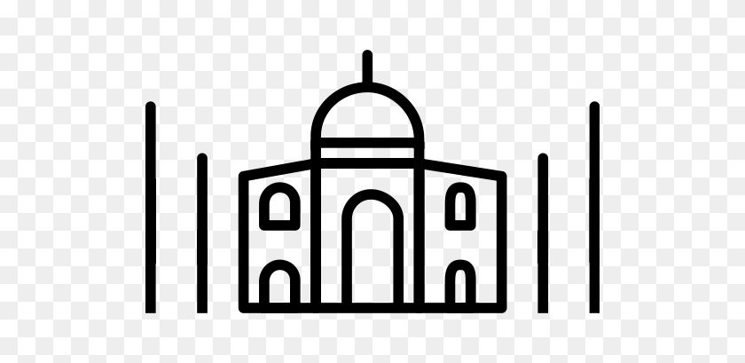 512x349 Taj Mahal Icon With Png And Vector Format For Free Unlimited - Taj Mahal Clipart