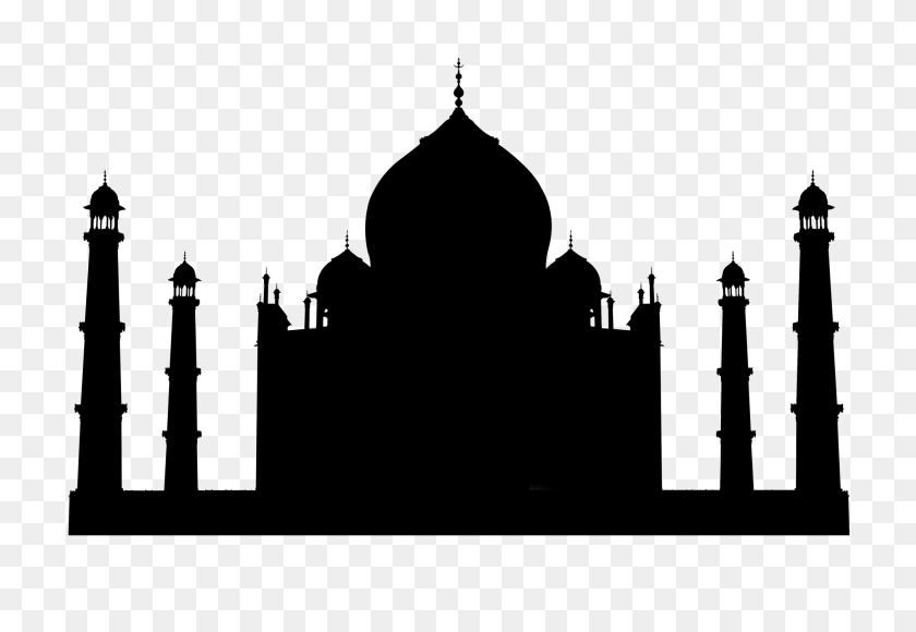 2020x1347 Taj Mahal Silhouette Free Download - Taj Mahal PNG
