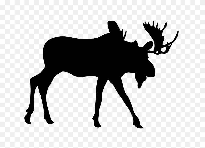 1400x980 Take Action - Moose Silhouette PNG