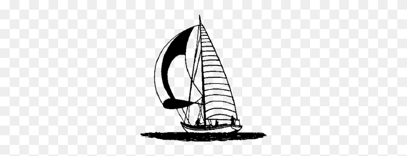260x263 Tall Ship Clipart - Yacht Clipart Black And White