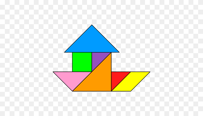 420x420 Tangram Houseboat Tangram Puzzles, Puzzle - Houseboat Clipart