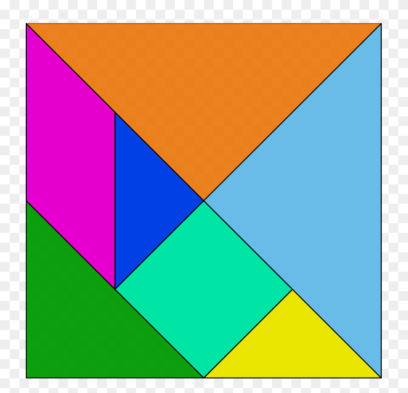733x750 Tangram Puzzle Download Game - Tangram Clipart