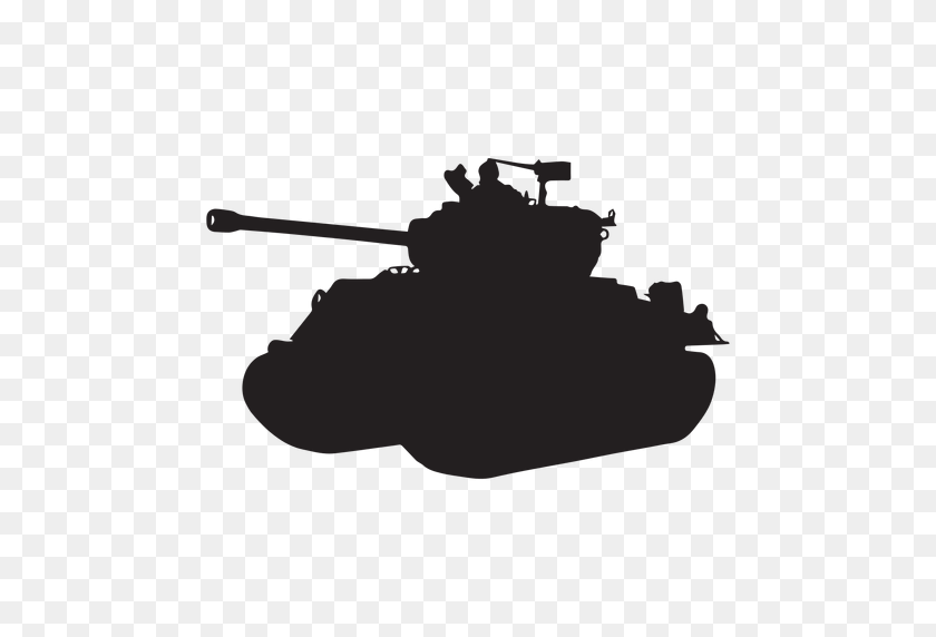 512x512 Tank Armoured Vehicle Silhouette - Tank PNG