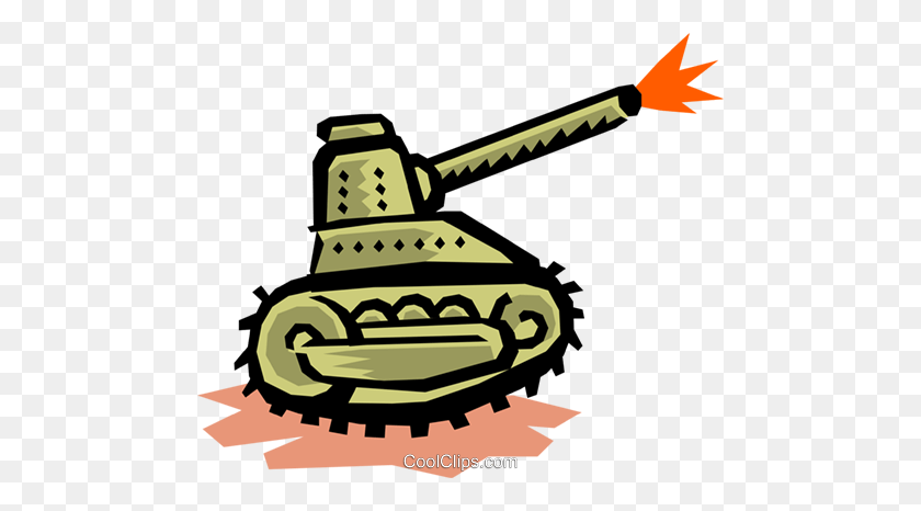 480x406 Tank Royalty Free Vector Clipart Illustration - Tank Top Clipart