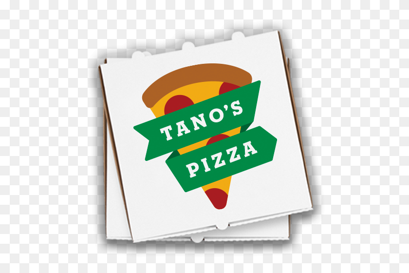 500x500 Tano's Pizza Wisconsin - Pizza Box PNG
