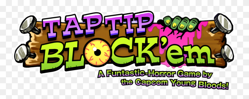 1000x350 Нажмите Tip Block'em! - Логотип Capcom Png