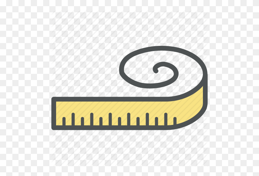 512x512 Tape Measure Png Images Transparent Free Download - Yellow Tape PNG