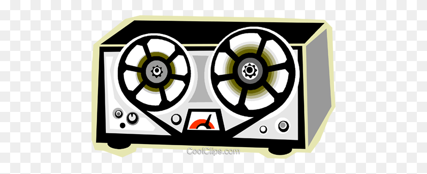 480x282 Tape Recorder Royalty Free Vector Clip Art Illustration - Tape Recorder Clipart