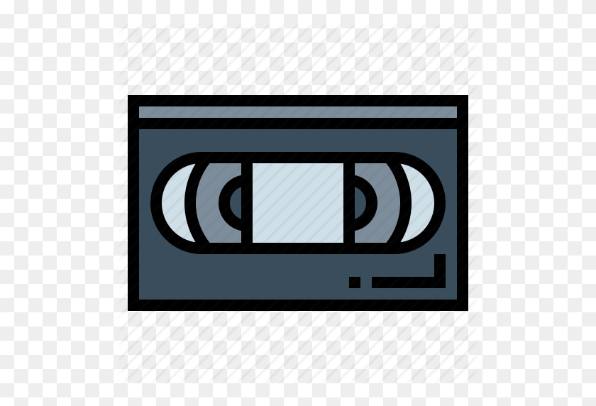 512x512 Лента, Vhs, Видео, Значок Видеокассеты - Vhs Tape Clipart