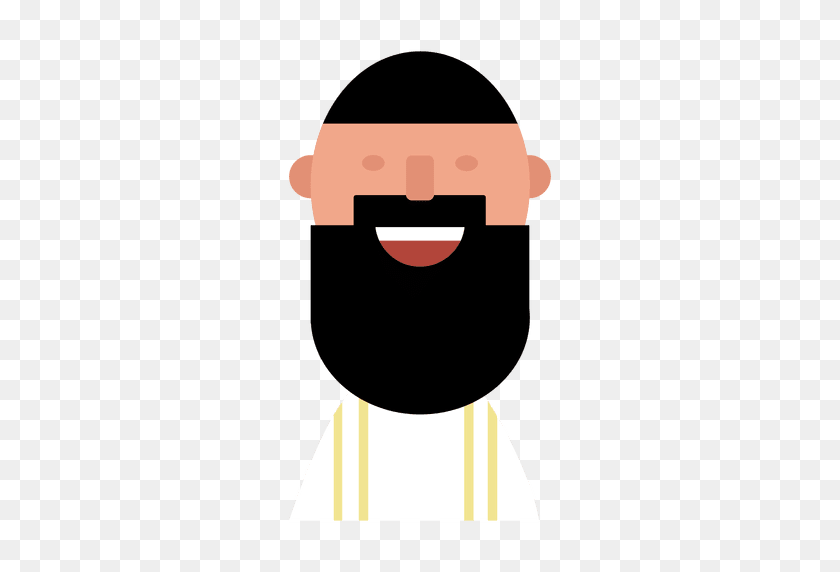 512x512 Taqiyah Long Beard Heppy - Facial Hair PNG