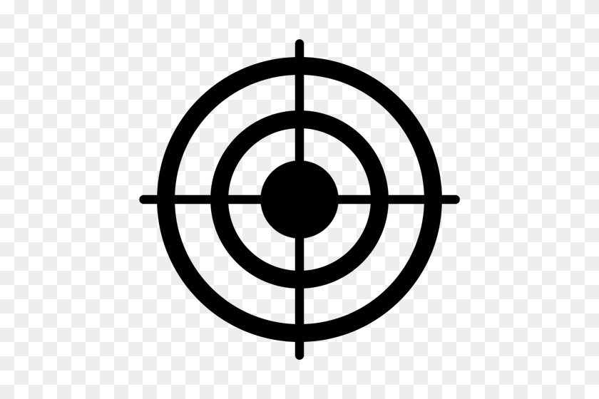500x500 Target Clip Art Bullseye - Sniper Clipart