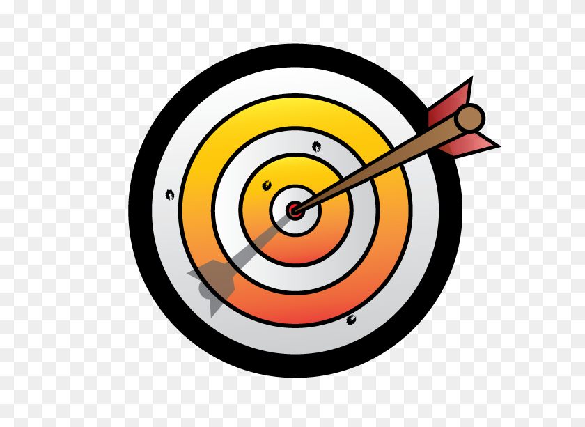 612x553 Target Clipart Arrow - Archery Arrow Clipart