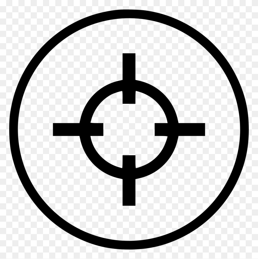 980x982 Target Pointer Aim Cursor Round Png Icon Free Download - Target Icon PNG