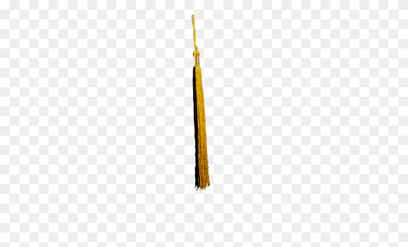 253x450 Tassels In Gold And Black From Honors Graduation - Tassel PNG