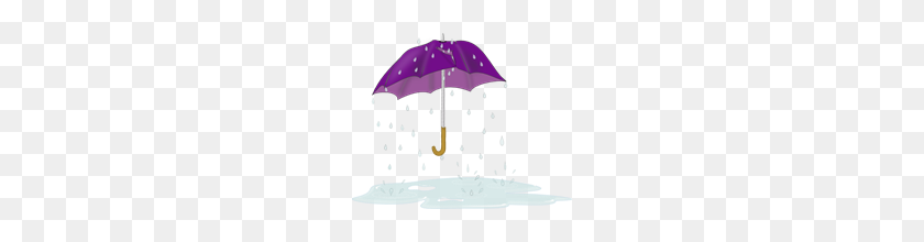 200x160 Tattered Umbrella In Rain Png, Clip Art For Web - Umbrella With Rain Clipart