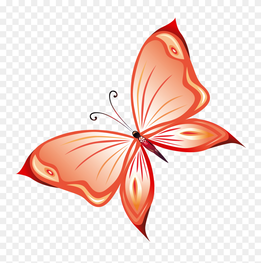 1864x1878 Тату Бабочка, Которую Я Люблю - Красная Бабочка Клипарт