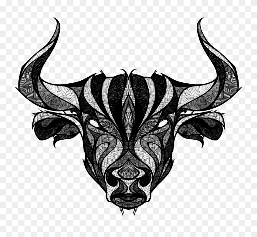 850x781 Taurus Clipart Bull Horn - Taurus PNG