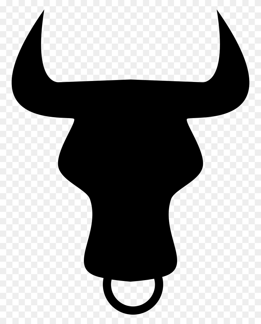 766x980 Taurus Zodiac Symbol Of Bull Head Front Png Icon Free Download - Bull Head PNG