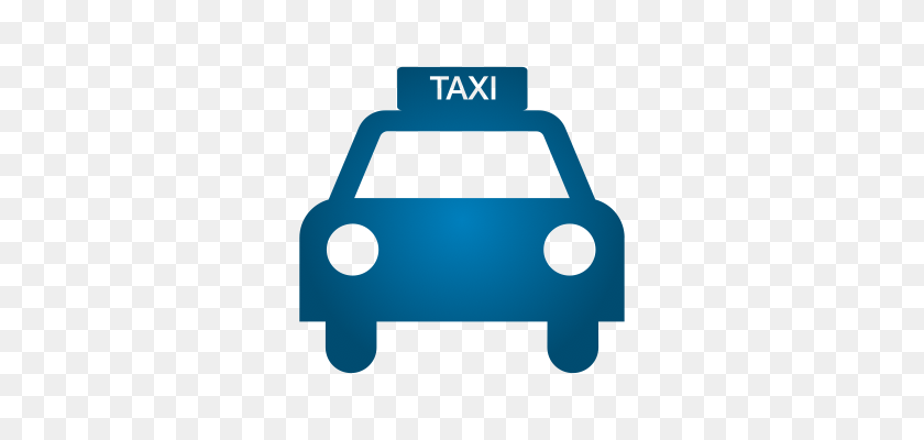 640x340 Такси Клипарт Голубое Такси - Такси Клипарт
