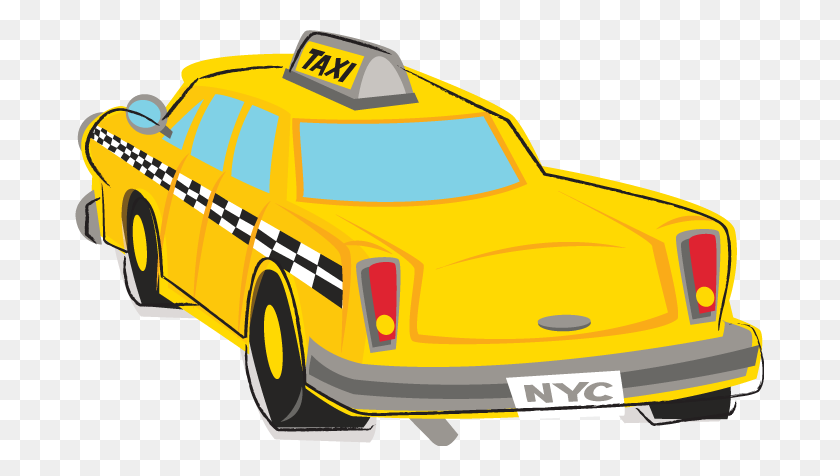 689x416 Такси Клипарт Картинки - Желтый Автомобиль Клипарт