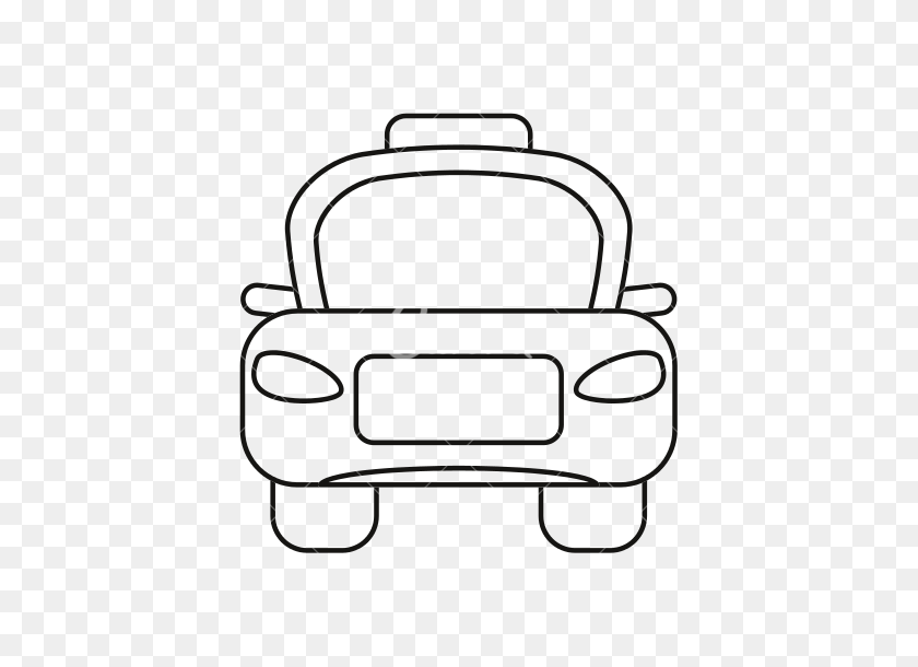 Taxi Clipart Outline - Taxi Driver Clipart