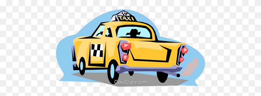 480x251 Taxi Royalty Free Vector Clip Art Illustration - Cab Clipart