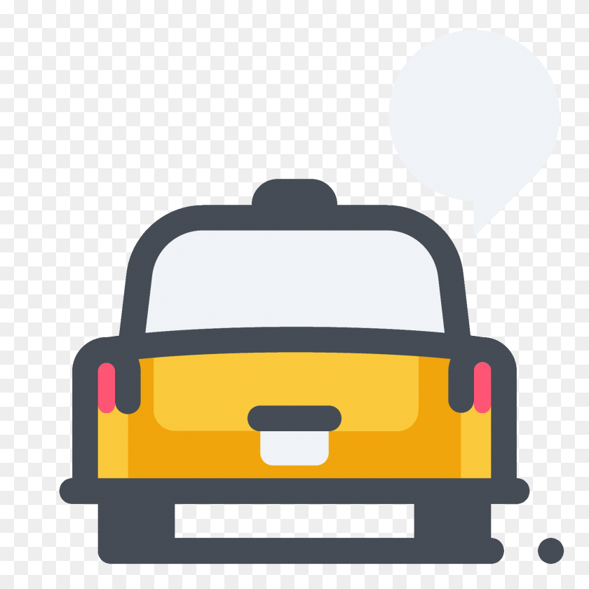 1600x1600 Taxi Speech Bubble Icon - Taxi PNG
