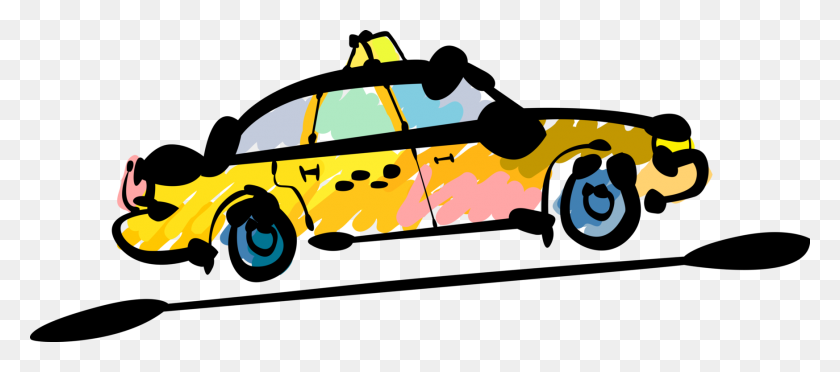 1747x700 Taxi Taxi Vehículo Para Alquiler - Taxi Cab Clipart