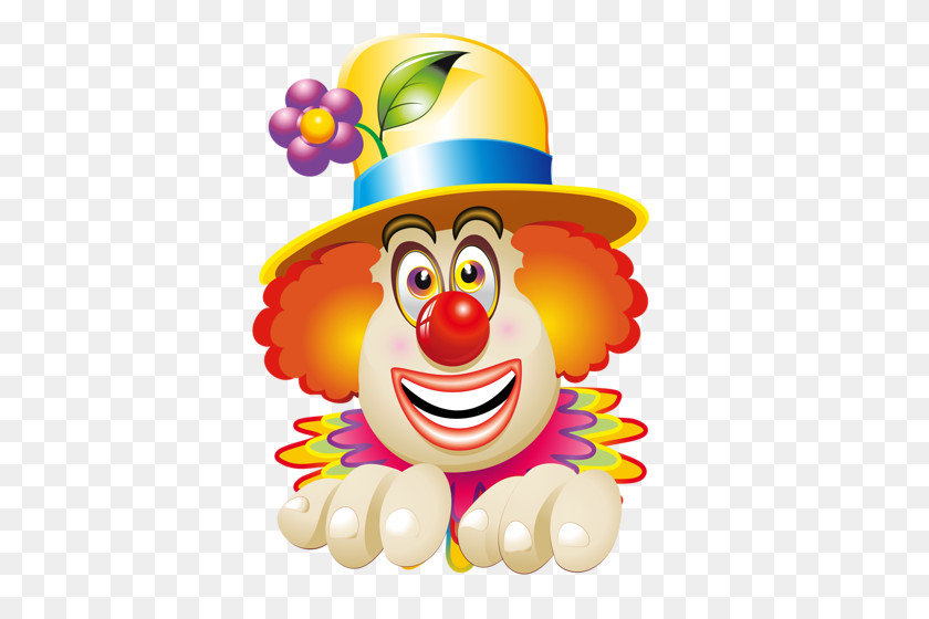 390x500 Tcirk Clownin' Clowning Around, Clown Faces - Clown Face Clipart