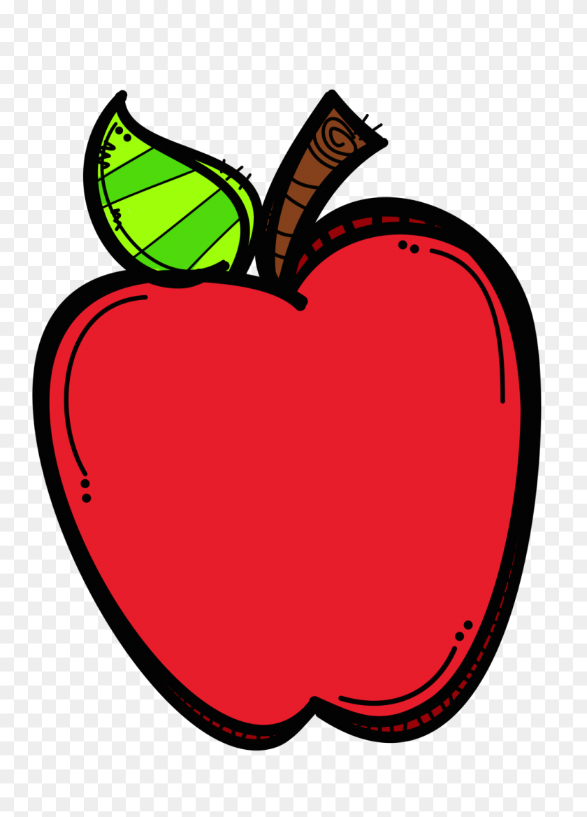 1026x1458 Te Food Related Apple, School, Classroom - Manzana Clipart