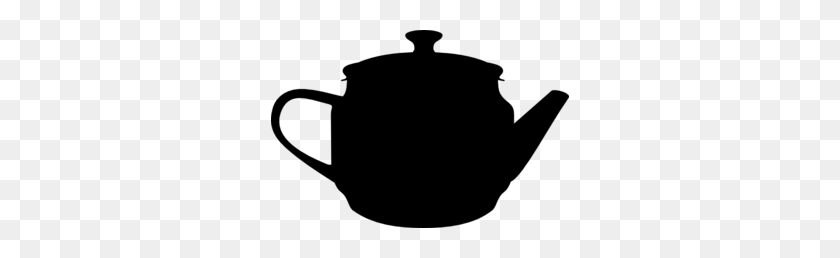 298x198 Tea Black Pot Clip Art - Tea Kettle Clipart