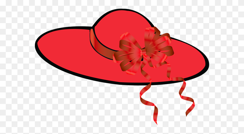600x404 Tea Clipart Lady Hat - Sombrero Para El Sol Clipart