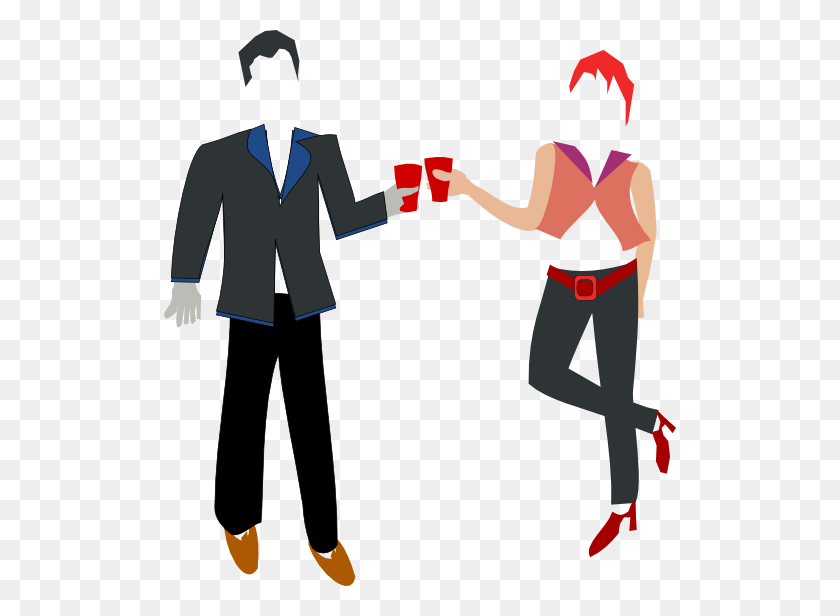 512x556 Tea For Two In The Street Clipart - Arrogance Clipart
