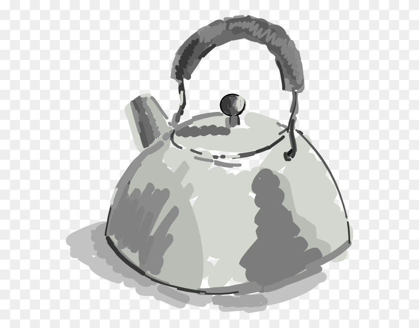 576x597 Tea Kettle Clip Art - Kettle Clipart