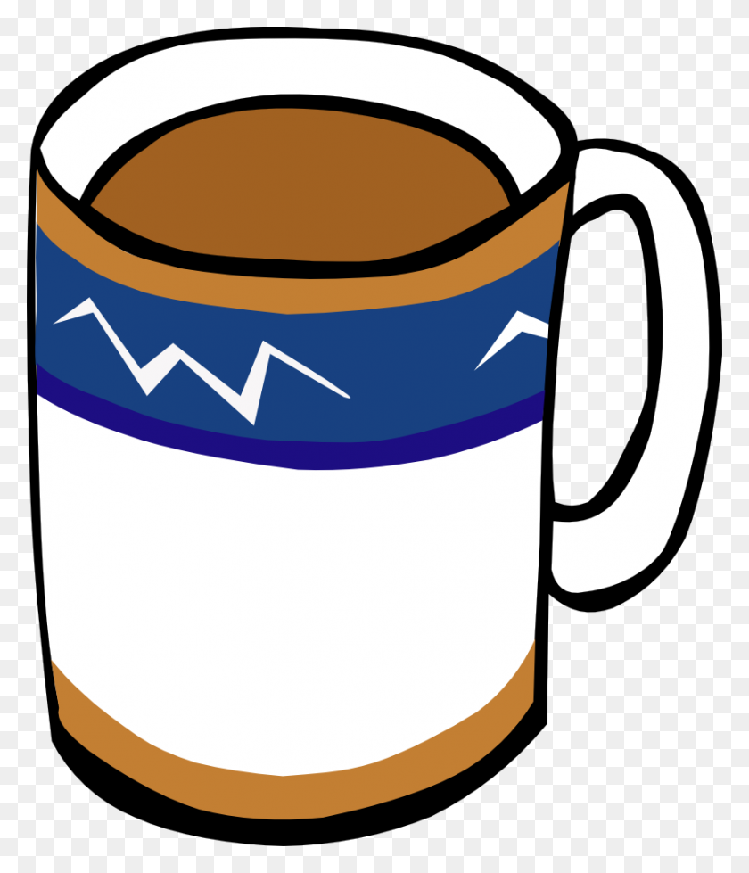 848x1000 Tea Mug Coffee Cup Clip Art Fast Food Clipart Transprent - Mug Clipart