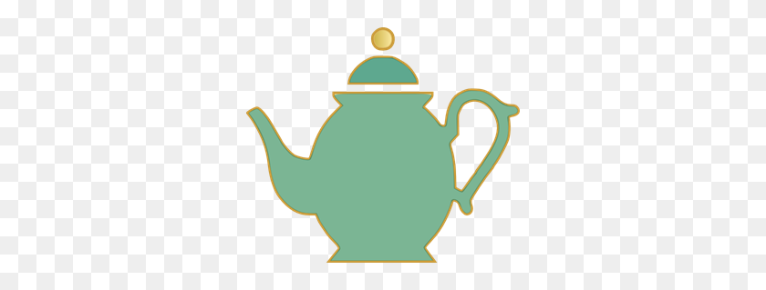 300x259 Tea Pot Green Clipart Png For Web - Tea Pot PNG