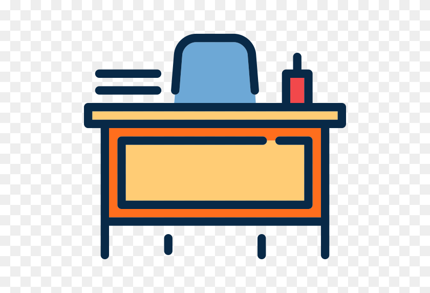 512x512 Teacher Desk Icon With Png And Vector Format For Free Unlimited - Teacher Desk Clipart