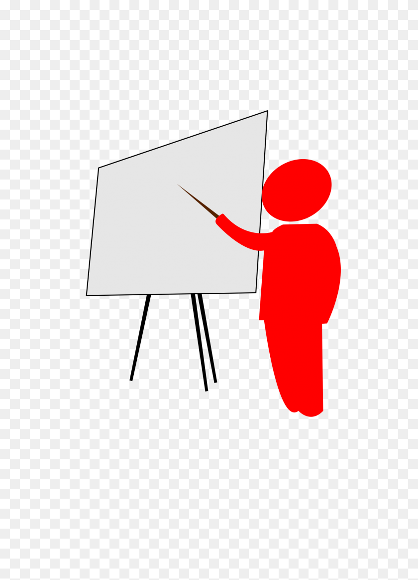1697x2400 Teacher Explains Pointing To The Blackboard Icons Png - People Pointing PNG