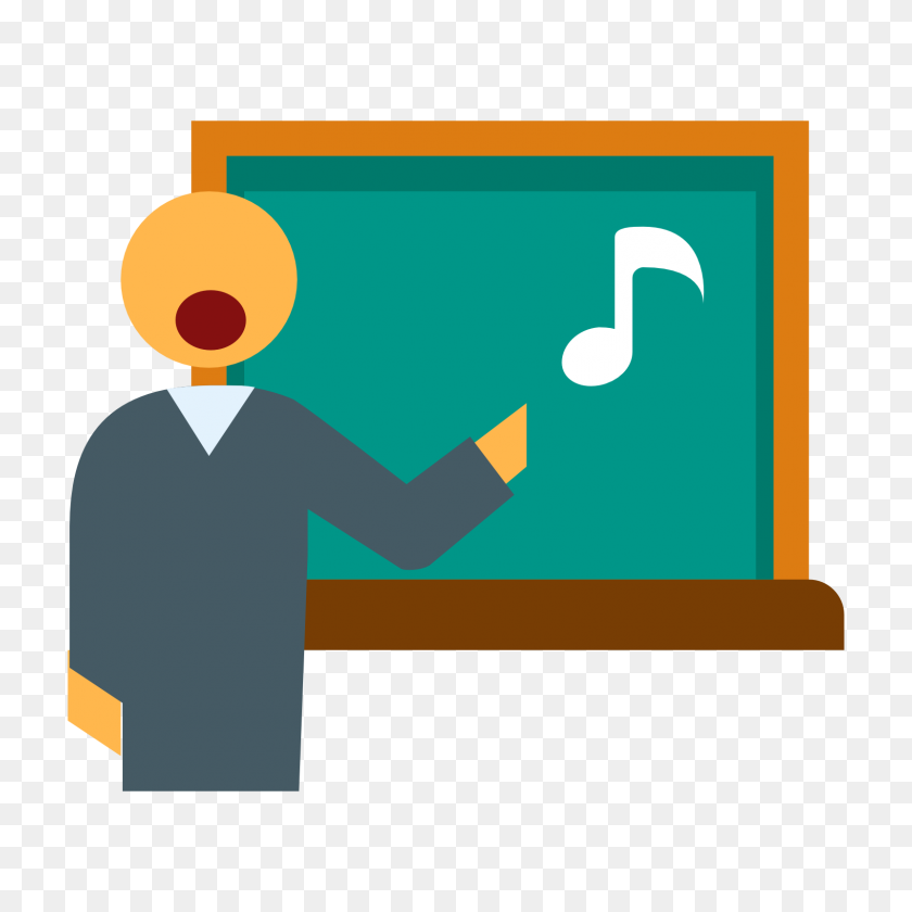 1600x1600 Teacher In Music Lesson Png Clipart - Music Teacher Clipart