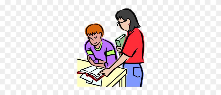 260x300 Teacher Student Help Clipart - Confused Student Clipart